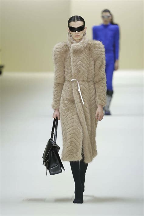 balenciaga fake fur